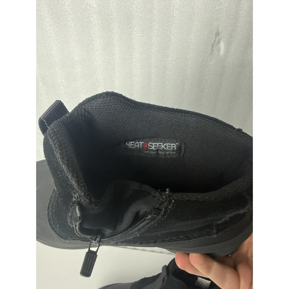 THE NORTH FACE MEN'S CHILKAT V ZIP WATERPROOF BOOTS SIZE 9 TNF BLACK NF0A5LW4
